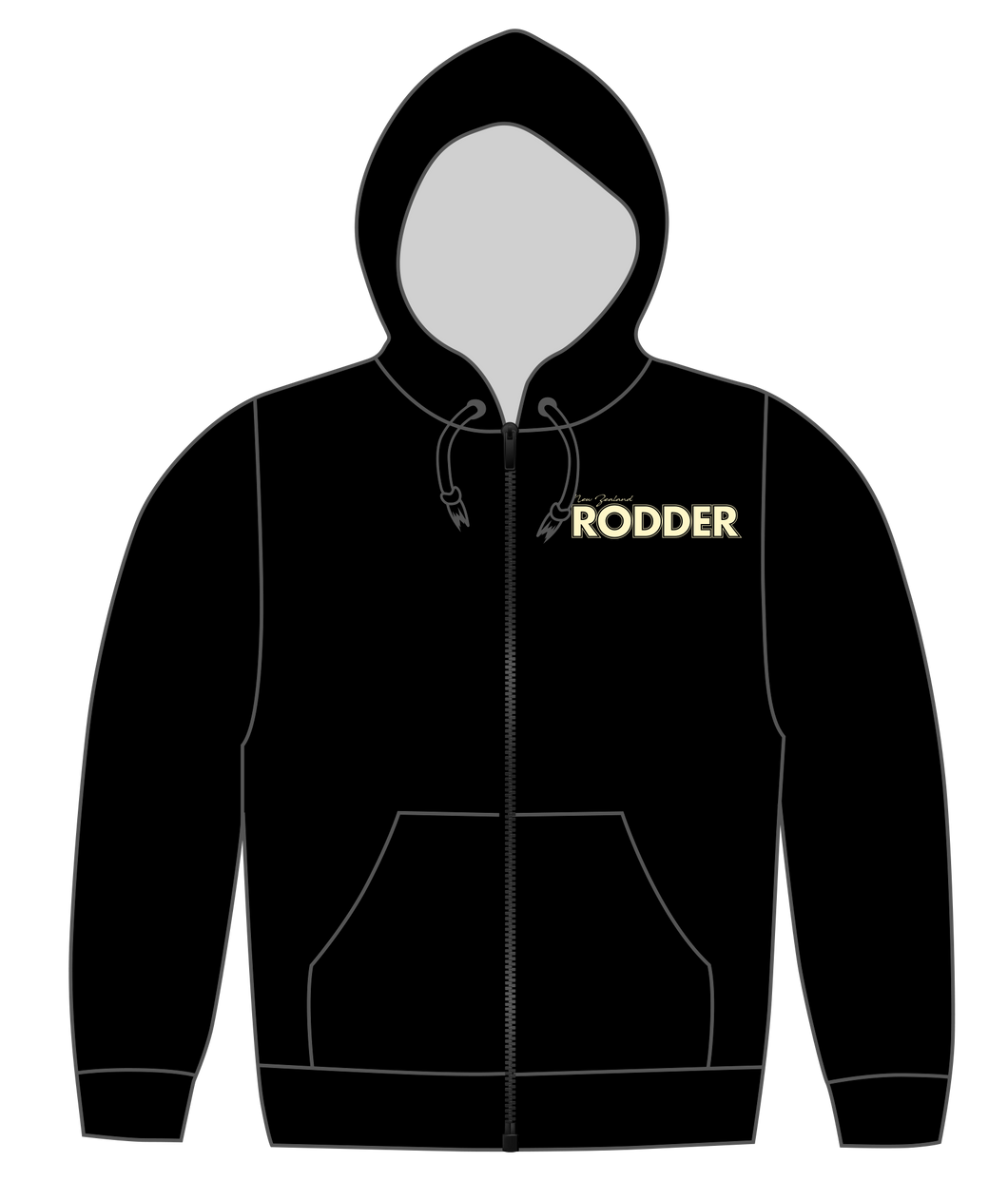 NZ Rodder 25th Anniversary Zip Hoodie